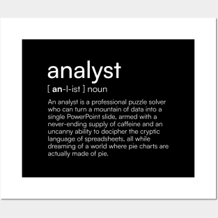 Analyst definition Posters and Art